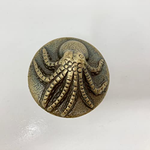 Schubladenknöpfe, Sea-Life, Meerestiere, nautisch, für Badezimmer, Schränke, Kommode (9. Octopus) von Knobs By Blossom