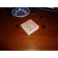 Handgefertigte Keramikfliese Untersetzer, Paisley-Muster, 4Er-Set von KnobsForJobs