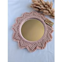 Handgemachter Spiegel Aus Makramee Im Bohostyle Und Recycelter Baumwolle Von Bobbiny, 2 Größen 10cm 20cm Durchmesser Exkl. Muster Handgemachter Spiegel Aus Makramee Im Bohostyle Und Recycelter Baumwolle Von Bobbiny, 2 Größen 10cm 20cm Durchmesser Exkl. Muster von Knoeperleni