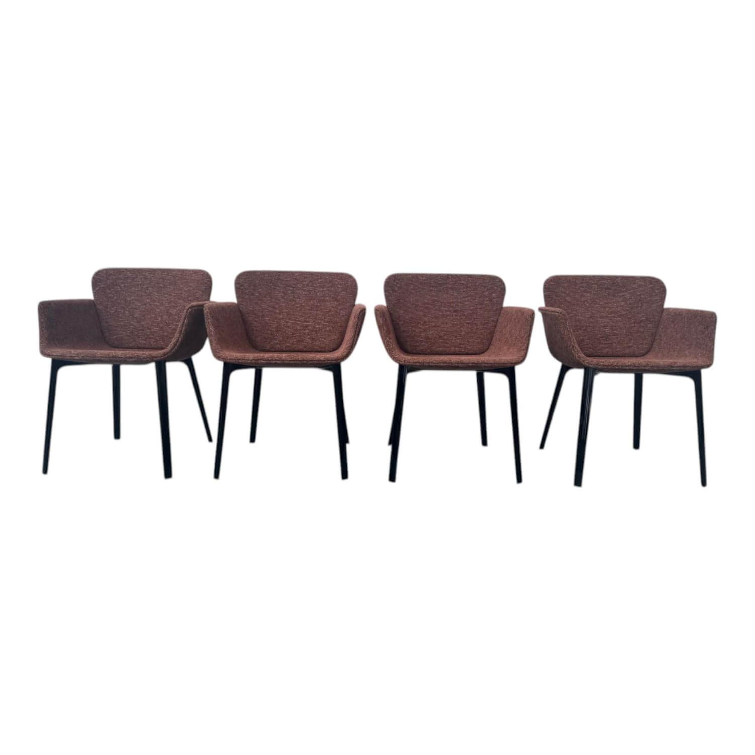 4er Set Armlehnstuhl Sedia KN6 Stoff Harley 12 Red Brick Rot Gestell Aluminium S... 4er Set Armlehnstuhl Sedia KN6 Stoff Harley 12 Red Brick Rot Gestell Aluminium S... von Knoll International