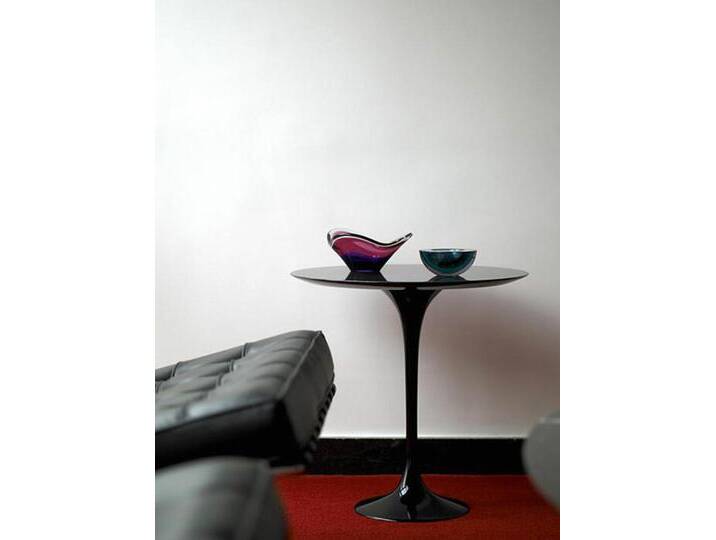 Abstelltisch Saarinen Tulip Knoll International schwarz, Designer Eero Saarinen, 52 cm von Knoll-International