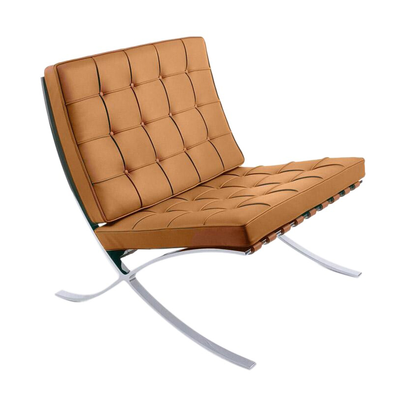 Knoll International - Barcelona® Sessel - cognac/Leder Saddle 68 von Knoll International