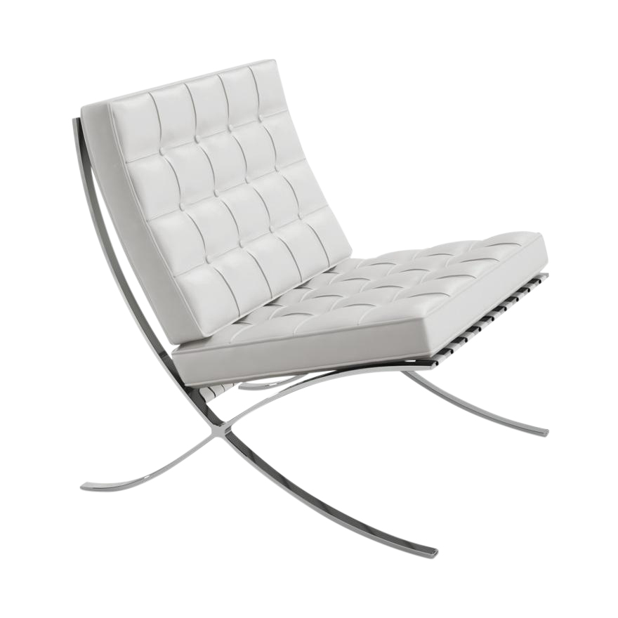 Knoll International - Barcelona® Sessel - creme/Leder Andes Altiplanos von Knoll International