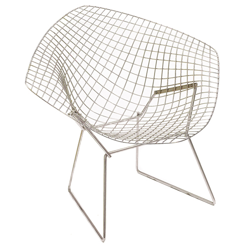 Knoll International - Bertoia Diamond Sessel - chrom/BxHxT 85x75x75cm von Knoll International