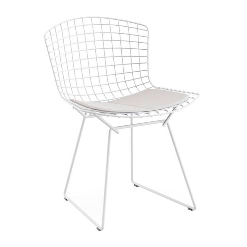 Knoll International - Bertoia Gartenstuhl - weiß/Beschichtung aus Rilsan/BxTxH 54x58x73cm/ohne Sitzkissen/Gestell geschweißter Stahldraht von Knoll International