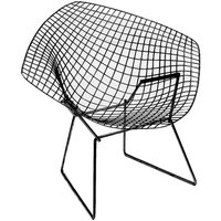 Knoll - Bertoia Diamond Outdoor-Sessel, schwarz von Knoll International