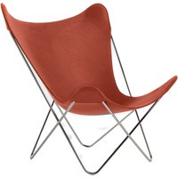 Knoll - Butterfly Chair, Chromgestell / brick von Knoll International