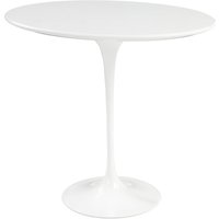 Knoll - Saarinen Tulip Beistelltisch rund, H 52 x Ø 51 cm, Laminat weiß / weiß von Knoll International