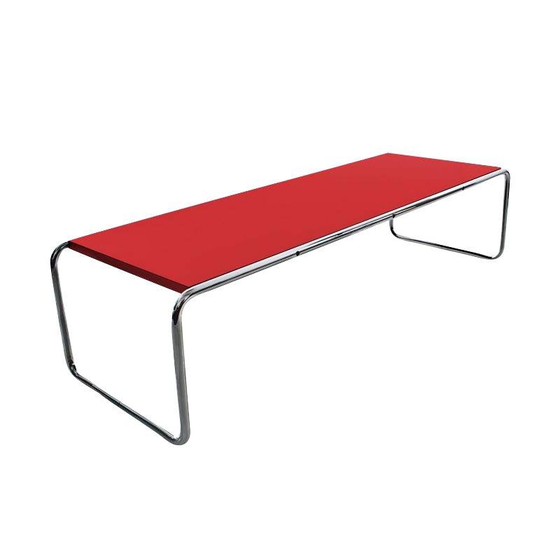 Knoll International - Laccio Couchtisch rechteckig - rot/BxHxT 136x34x48cm von Knoll International