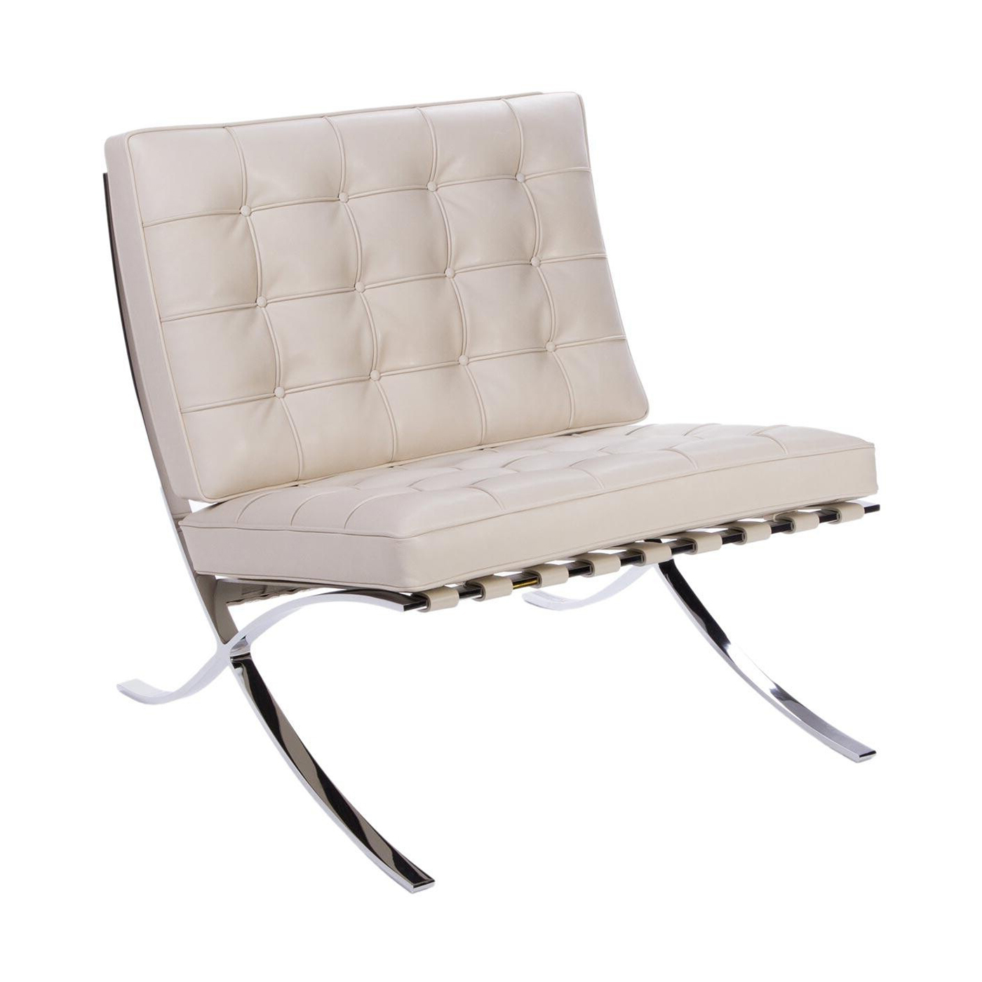 Knoll International - Barcelona® Relax Sessel - elfenbein/Leder Venezia von Knoll International