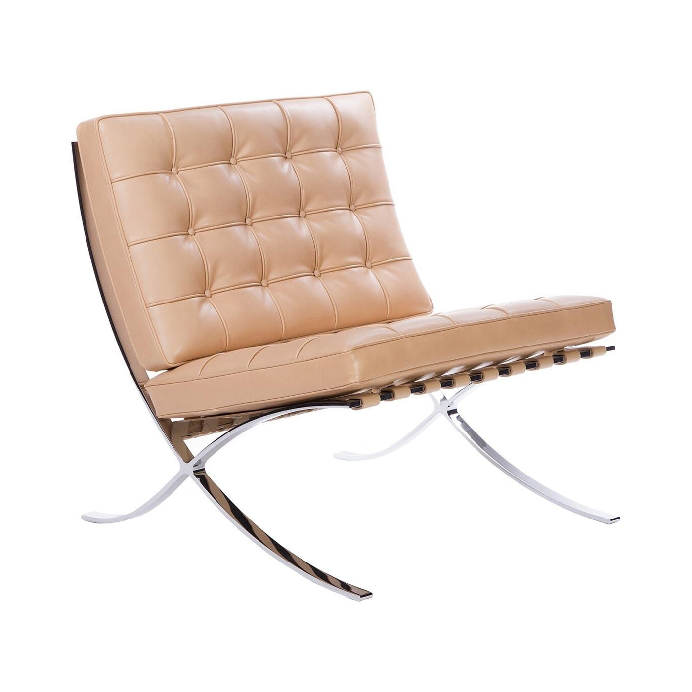 Knoll International - Barcelona® Relax Sessel - natur/Leder Venezia von Knoll International