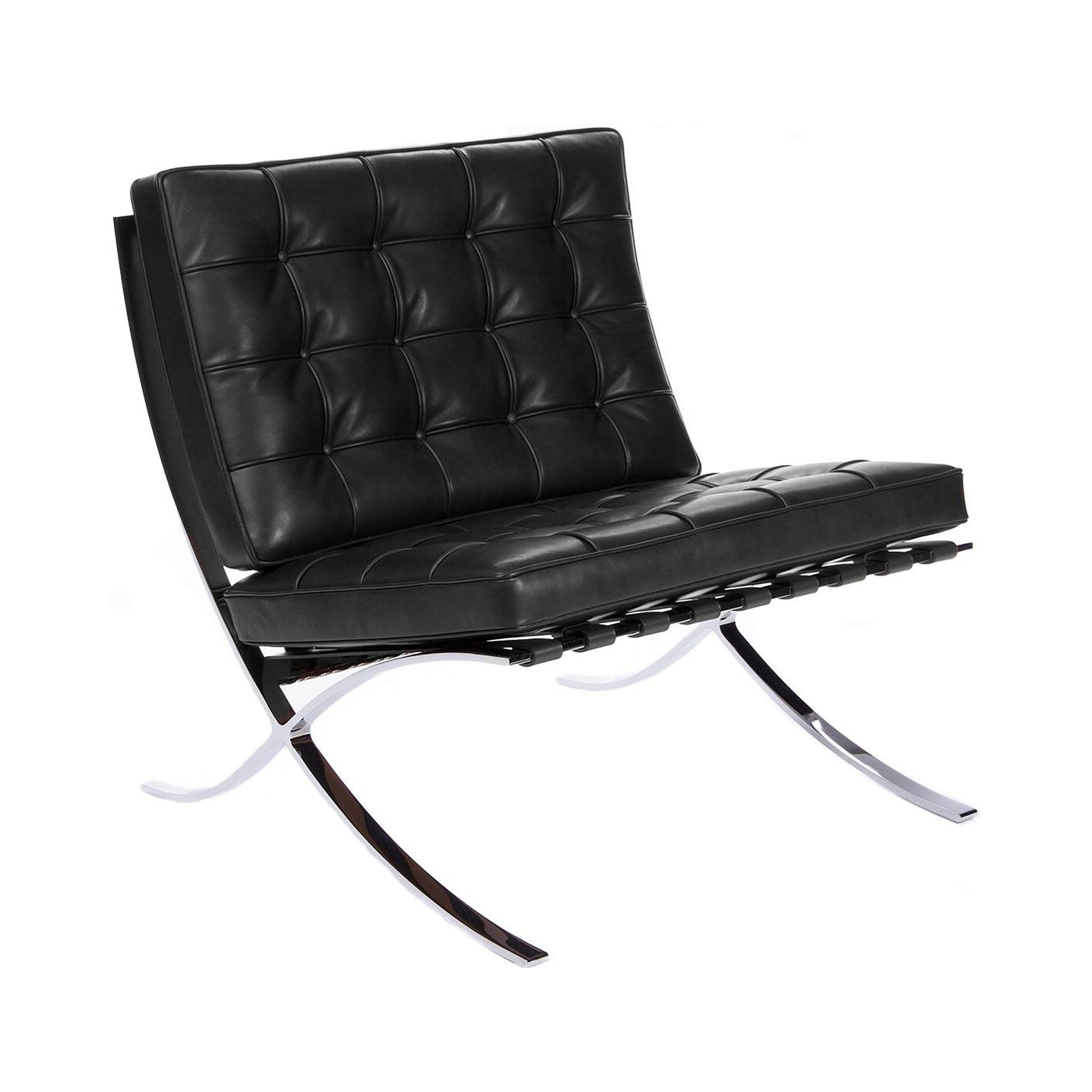 Knoll International - Barcelona® Relax Sessel - schwarz/Leder Venezia von Knoll International