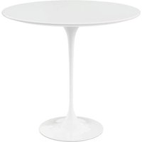 Knoll - Saarinen Tulip Beistelltisch rund, H 52 x Ø 41 cm, Laminat weiß / weiß von Knoll International