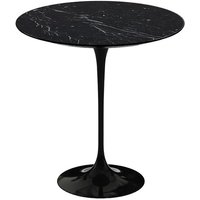 Knoll - Saarinen Tulip Beistelltisch rund, H 52 x Ø 51 cm, Marmor Nero Marquina / schwarz von Knoll International