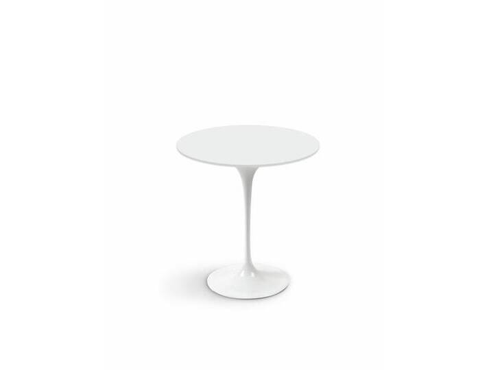Sofatisch Saarinen Tulip Knoll International weiß, Designer Eero Saarinen, 52 cm von Knoll-International