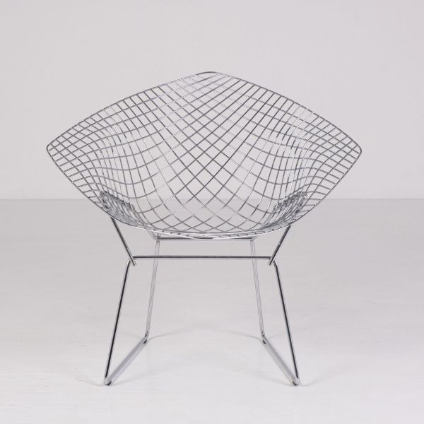 Harry Bertoia Diamond Stahl Lounge Sessel, Knoll von Knoll
