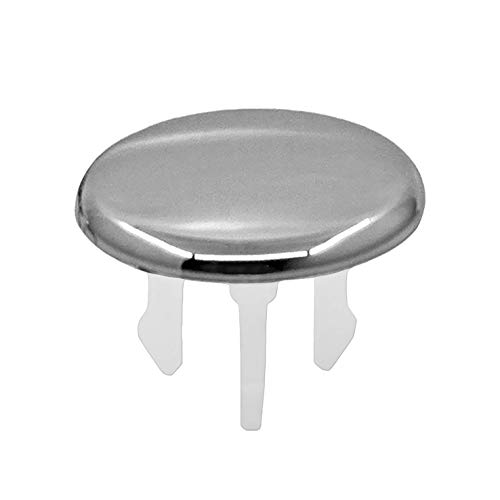 Waschbecken Design Überlauf Abdeckung, Überlaufblende - KNOPPO® Set - 2 x Cap (chrom) von Knoppo