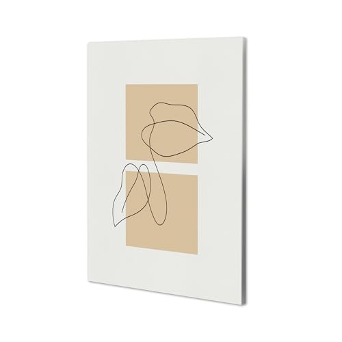 Knor NEO CANVAS Leinenbild 42x62 cm Botanisches Kunstwerk in Einlinien-Design von Knor