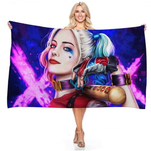 KnorRs Anime Girl Strandtuch Badetuch 70x140cm, Mikrofaser Schnell Trocknendes Handtuch, Leichte Stranddecke Für Den Strand,Reise,Sauna (Y2,70x140cm) von KnorRs