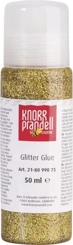 Glitter Glue 50ml gold regenbogen von Knorr Prandell