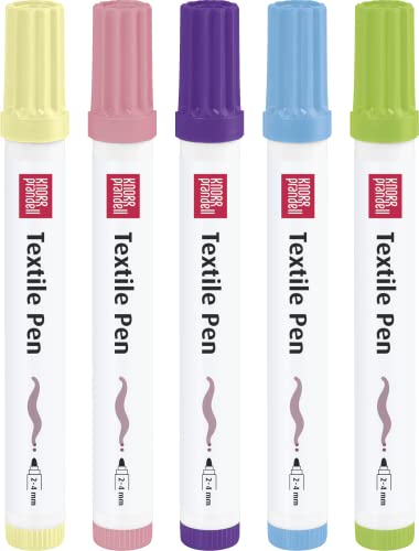 Knorr Prandell, Textilstifte, 5er Pack, haftet auf jedem Textil (Candy 5er Pack dick) von Knorr Prandell