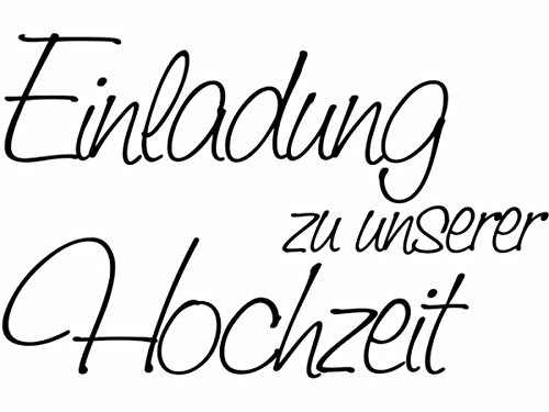 KnorrPrandell 211800002 211800002 Stempel aus Holz (Hochzeit) Motivgröße 6,5 x 4,1 cm, Motiv: Einladung zu unserer Hochzeit von Knorr Prandell