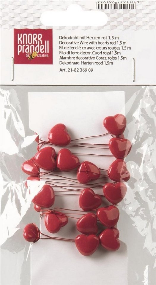 Knorr Prandell Basteldraht KNORR prandell 218236909 Dekodraht mit Herzen 1,5 m rot Knorr Prandell Basteldraht KNORR prandell 218236909 Dekodraht mit Herzen 1,5 m rot von Knorr Prandell