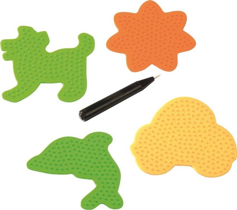 Knorr Prandell Bastelnaturmaterial prandell 212170133 Steckplatten-Set „Hund Blume Auto Delfin“ transpare von Knorr Prandell