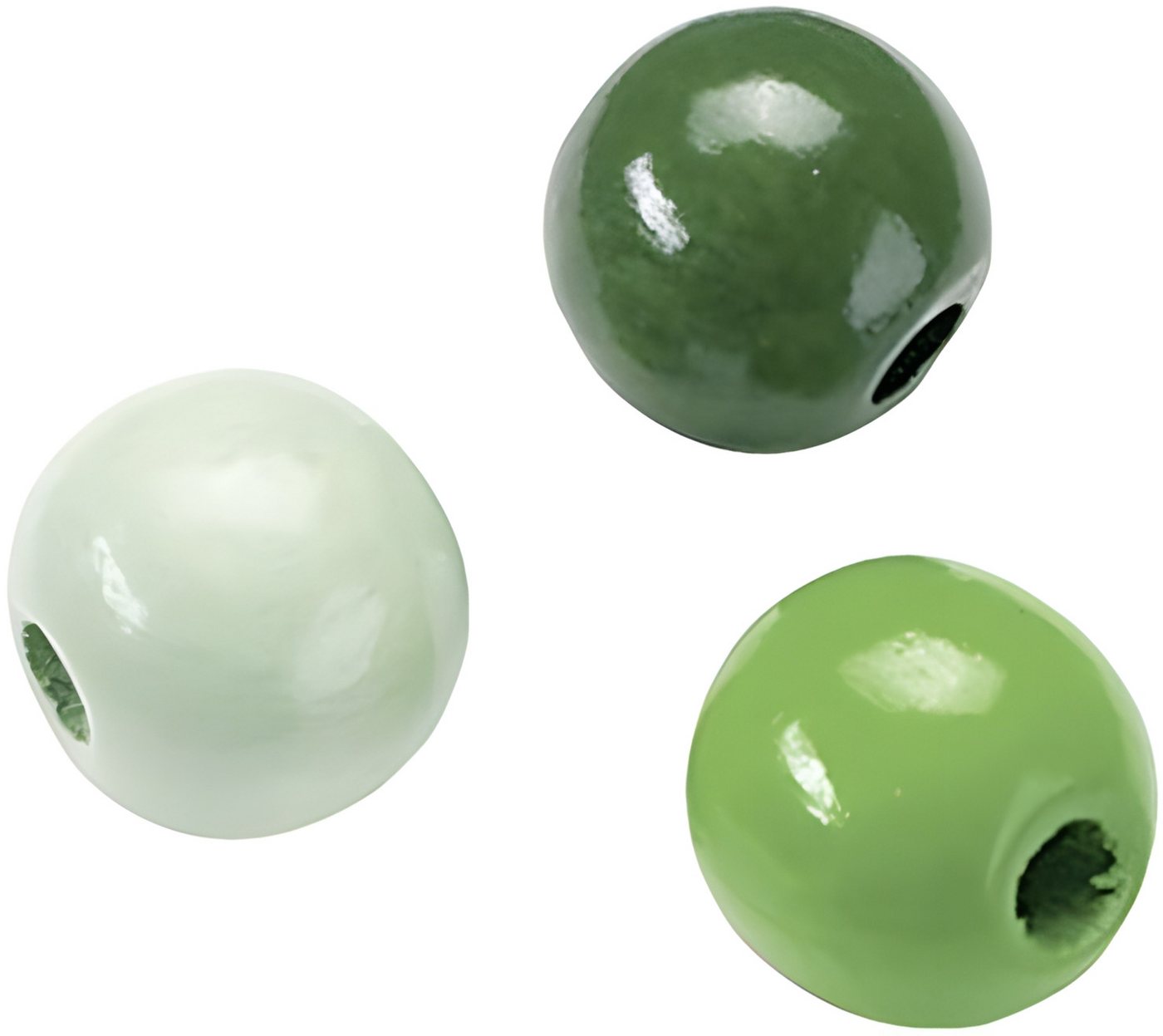 Knorr Prandell Bastelperlen KNORR-PRANDELL Holzperle 12mm grün Mix28er 216021460 von Knorr Prandell