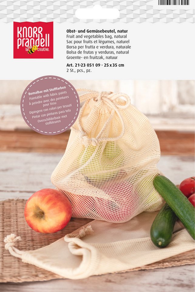 Knorr Prandell Kalender zum Selbstbasteln Obst- und Gemüsebeutel, 2 Stück von Knorr Prandell
