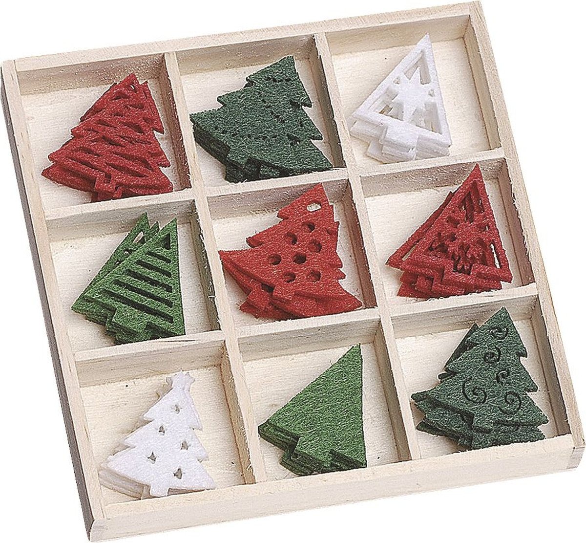 Knorr Prandell Papierdekoration Filzbox Ornament Weihnachtsbäume VE=45 Teile. Knorr Prandell Papierdekoration Filzbox Ornament Weihnachtsbäume VE=45 Teile. von Knorr Prandell