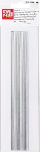 KnorrPrandell 8306036 Wachsstreifen, 2 mm / 20 cm, silber von Knorr Prandell