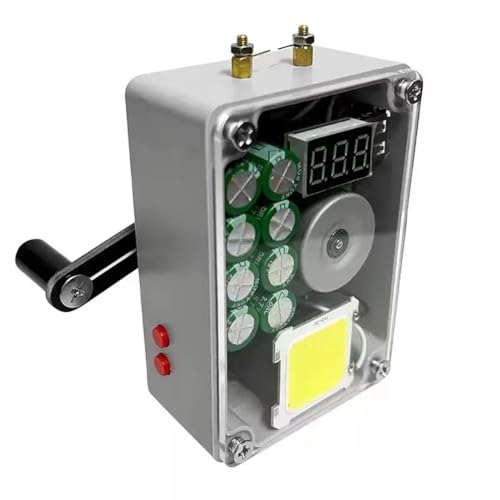 Knoruley Manuelle Stromversorgung Camping Handgenerator USB-Ladegerät Notfallstromversorgung Camping Handgenerator USB-Ladegerät Notfall-Powerbank Handy-Ladegerät von Knoruley