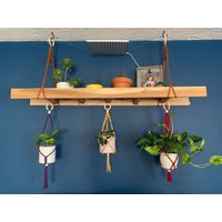 Makramee Leiter Regal von KnotEnoughStuff