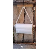 Makramee Halterung Küchenrolle, Camping Boho Deko Im Camper Oder Vanlife - Womo in Der Küche Vintage Geschenk Weihnachten Hochzeit von KnotenliebeMilde