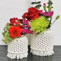 Makramee Vasen Oder Kerzenlichthalter/2Er Set Makramee Vasen Oder Kerzenlichthalter/2Er Set von Knotjob