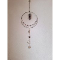 Sonnenfänger | Suncatcher Traumfänger Regenbogenkristall Kristall Regenbogenmacher Edelstein Achat Blau von KnotsAndHoops