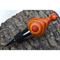 Erstaunliche Handgemachte Bunt Holz Weinflasche Stopper von Knotsinyourhead