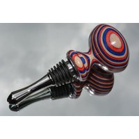 Schöne Handgemachte Multi Color Weinflasche Stopper "Der Patriot" von Knotsinyourhead