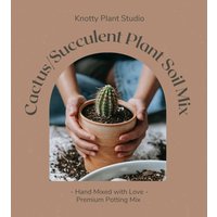 Kaktus/Sukkulenten Bodenmischung - Benutzerdefinierte Boden Bio Zimmerpflanzen Premium Hausgemachte Mischung 7 Zoll X 10, 25 Beutel von KnottyPlantsStudio