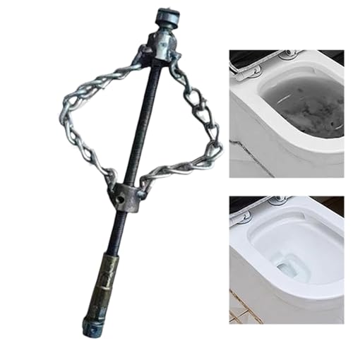 Flexible Welle Entkalker Reiniger,Werkzeug zur Rohrwartung - Vielseitige Verstopfungs Entkalkungskette für Toilette Bad Haus Restaurant Fettablagerungen Straße Garten Abflüsse Rohre von Knowlife