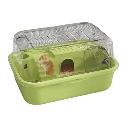 Haustier Hamsterkäfig - 2-Etagen Haustier Hamster Habitat - Leises Hamsterheim Mit Laufrad Für Hamster Gerbil Chinchilla In Wohnung Schlafzimmer Studentenzimmer von Knowlife