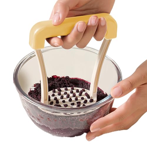 Kartoffelstampfer | Küchenstampfer | Rutschfester Griff Robuster Ergonomischer Spülmaschinenfester 13 Cm Stampfer für Avocados und von Knowlife