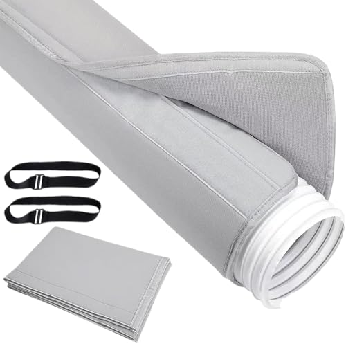 Klimaschlauchabdeckung | Abdeckung Für Tragbare Klimaanlagen | Staubdichte Isolierhülle Mit Verstellbaren Doppelverschlüssen Für Wanddurchführung Innenbereich von Knowlife