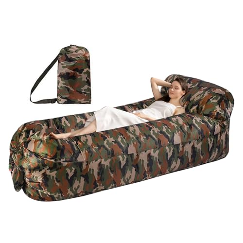 Knowlife Aufblasbares Luftsofa Lounge - Aufblasbarer Lounger Mit Sesselauflage,Kratzfester Sitzsack Für Camping Festival von Knowlife