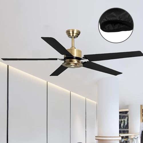 Knowlife Deckel Für Ventilatorteile - Deckenventilator Schutz,Staubdicht Wassergeschützt Ersatzschutz Für Innenräume Haus Garage Wohnzimmer Schlafzimmer Terrasse Scheune Lagerung von Knowlife