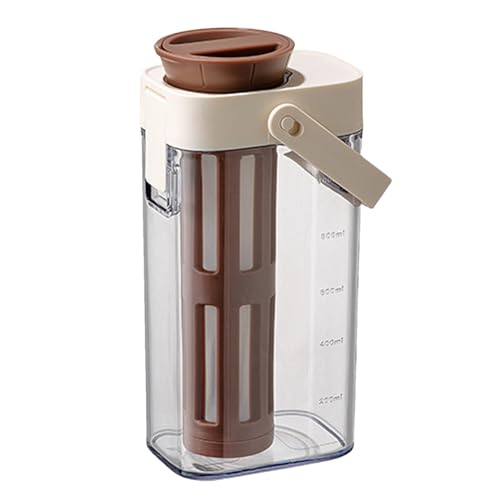 Knowlife Kaltbrühbereiter - 1 Liter Kaltkaffee Krug | Aufbewahrungsbehälter Mit Griff Deckel Für Haushalt Gastronomie Picknick Milch Wasser Fruchtgetränke Knowlife Kaltbrühbereiter - 1 Liter Kaltkaffee Krug | Aufbewahrungsbehälter Mit Griff Deckel Für Haushalt Gastronomie Picknick Milch Wasser Fruchtgetränke von Knowlife