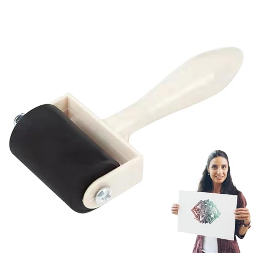 Knowlife Kleberoller - Stempelroller Mit Griff Aus Holz,Stempelwerkzeug Und Farbapplikator Für Drucktechniken Auf Papier Tapete Und Kunst Knowlife Kleberoller - Stempelroller Mit Griff Aus Holz,Stempelwerkzeug Und Farbapplikator Für Drucktechniken Auf Papier Tapete Und Kunst von Knowlife