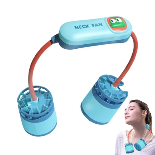 Knowlife Neck Fan,Doppelköpfiger Tragbarer Ventilator - 3-Stufen Leiser Persönlicher Bladeless Kühler Für Frauen Männer Arbeiten Büro Lesen Reisen Outdoor Sport Knowlife Neck Fan,Doppelköpfiger Tragbarer Ventilator - 3-Stufen Leiser Persönlicher Bladeless Kühler Für Frauen Männer Arbeiten Büro Lesen Reisen Outdoor Sport von Knowlife