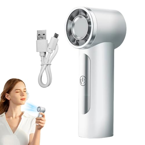 Knowlife Tragbarer Handventilator, Persönlicher Reiseventilator Wiederaufladbar, Leiser Tragbarer Außengebrauch Reisen Zugang Mit Starkem Luftstrom von Knowlife